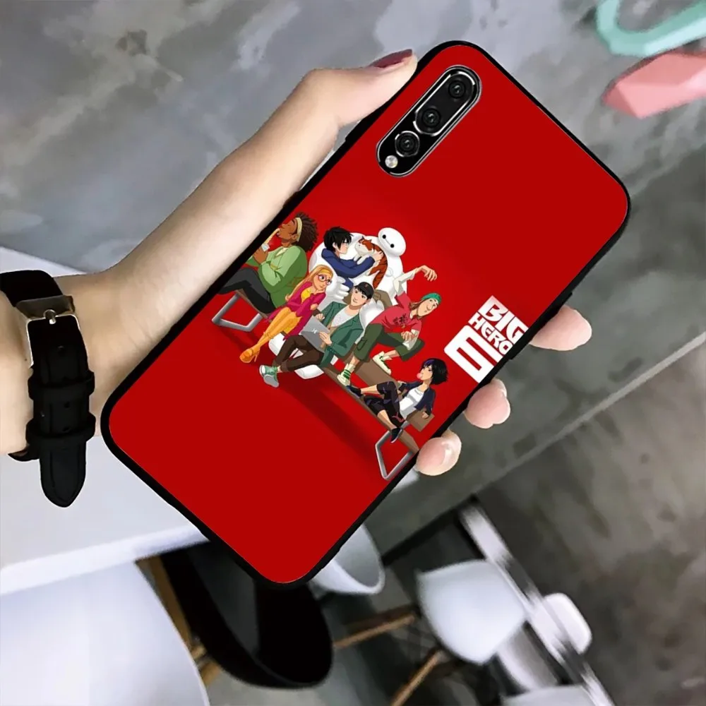 B-big H-hero D-disney Movie Phone Case per Huawei Mate P10 P20 P30 P40 P50 Smart Z Honor 50 60 70 Pro Lite custodia nera