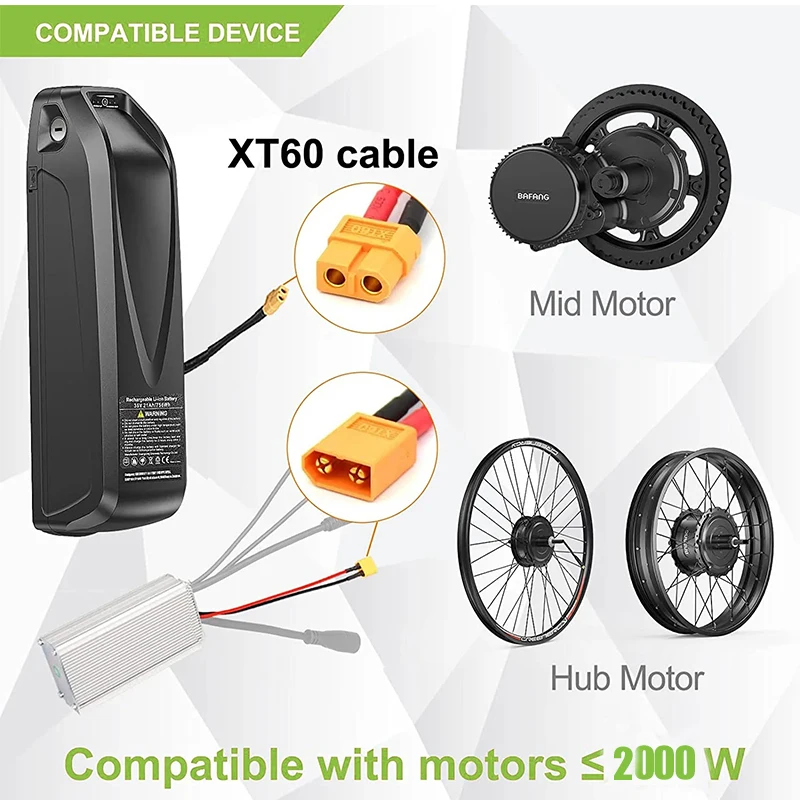 36v 48v 52v Hailong 60v 72v ebike battery 20ah 30 40ah 50ah batterie velo electrique bafang 750w 2000w 13s5p 48v lithium battery view 6