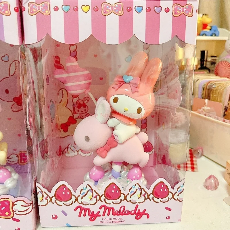 Miniso Sweet Party Series My Melody Sanrio Anime Figurki My Sweet Piano Mini Figurka Desktop Dispaly Model Niespodzianka Prezenty dla dzieci