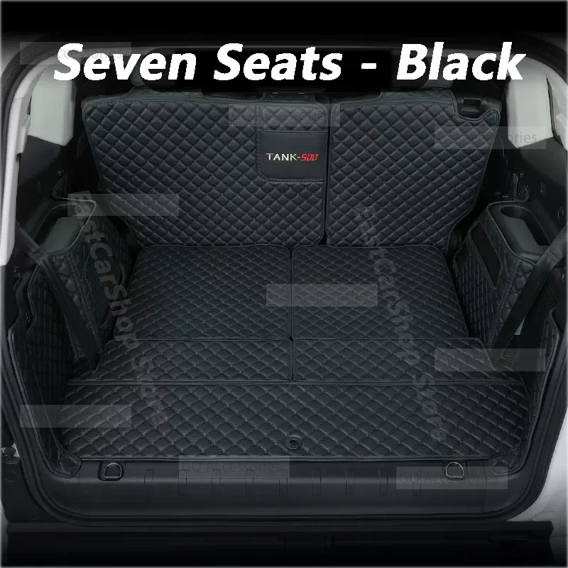 For WEY GWM Tank 500 Car All Inclusive Rear Trunk Mat Car Boot Liner Tray Rear Trunk Cover Car Protective Pad 2022 2023 2024