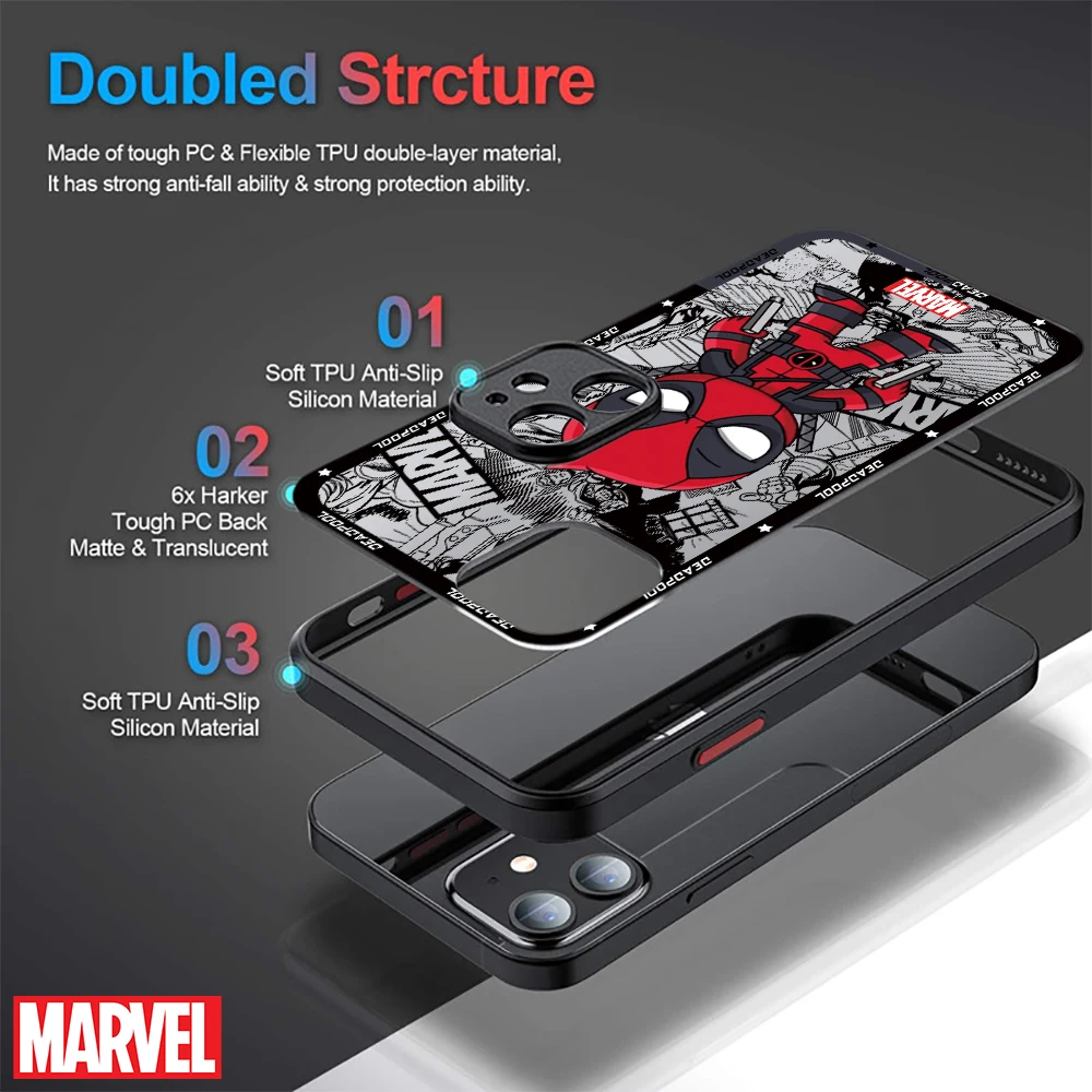 Cartoon Marvel Spiderman Groot Phone Case for iPhone 16 15 Pro Max 14 Plus 13 12 11 Pro Max SE 7 8 14 Pro XR X XS 15Pro 12 Mini