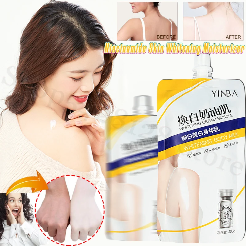 Silky Whole Body Cold White Skin Moisturizing Improves Rough Skin Inhibits Disintegration of Melanin Whitening Body Milk