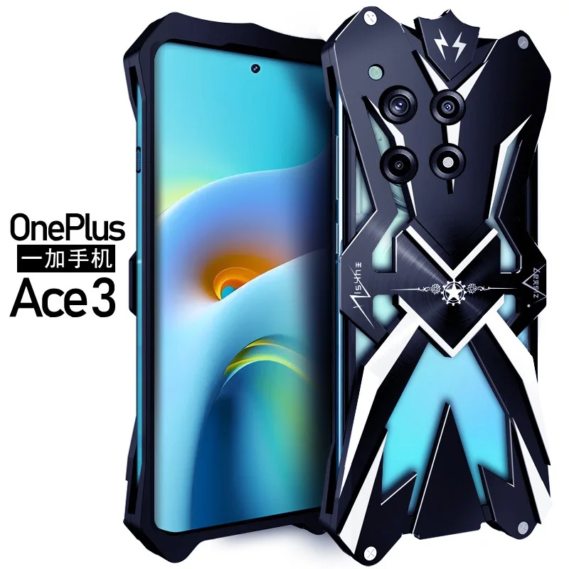 

Suitable for one plus ace3 metal mobile phone case protection shell shock-proof anti-fall personality creative