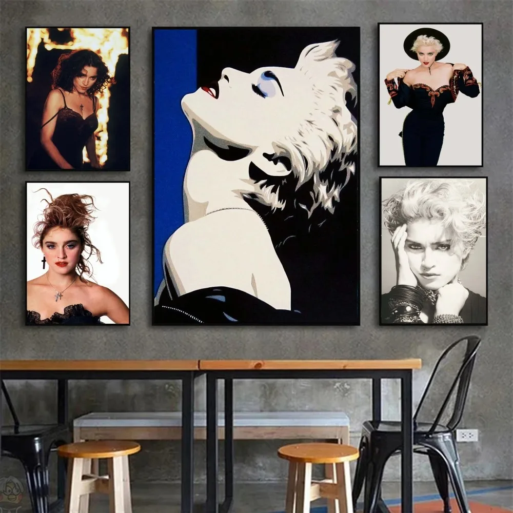 1pc Madonna Bad Girl Poster Paper Print Home Bedroom Entrance Bar Cafe Art Painting Decoration