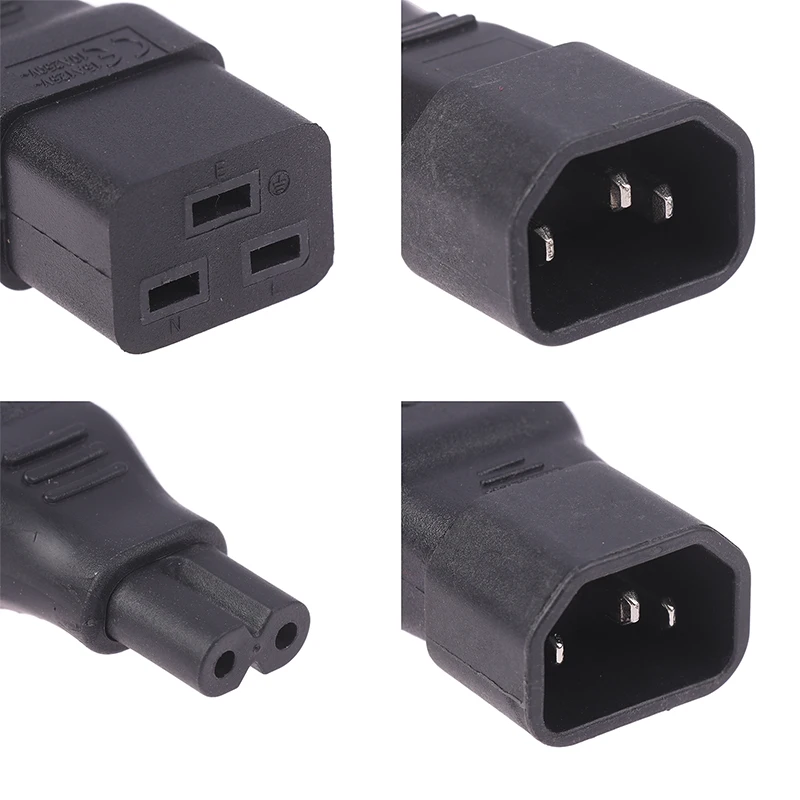 New UPS PDU męskie na żeńskie moc US UE gniazdo przejściówka Adapter uniwersalne IEC320 C13 C14 do C5 C6 C7 C8 C19 C20 C21 złącze konwersji