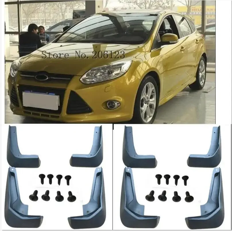 

For Ford Focus 3 MK3 Hatchback 2011 - 2018 set Mud Flaps Mudguards Mudflaps Splash Guards 2016 2017 2015 2014 2013 2012