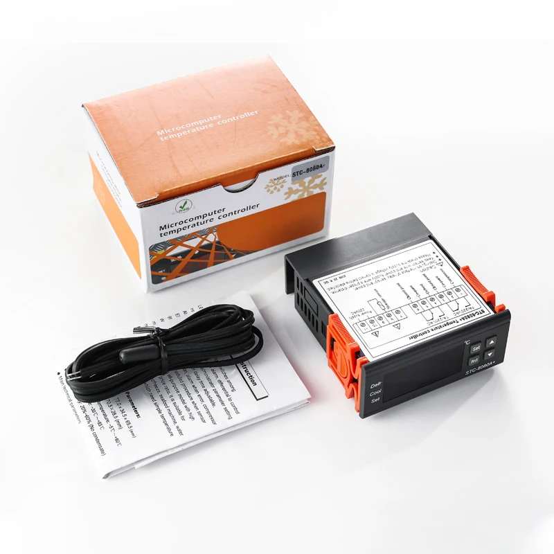 

STC-8080A+ Wholesale Electronic Hygrometer Thermostat with Refrigeration & Heating 110VAC/220VAC -30C to 75C Storage