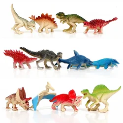 12Pcs Realistic Small Colorful Dinosaur Figure Model Toy for Kids and Toddlers Decoration Accessories Figurines Gift Toy For Kid