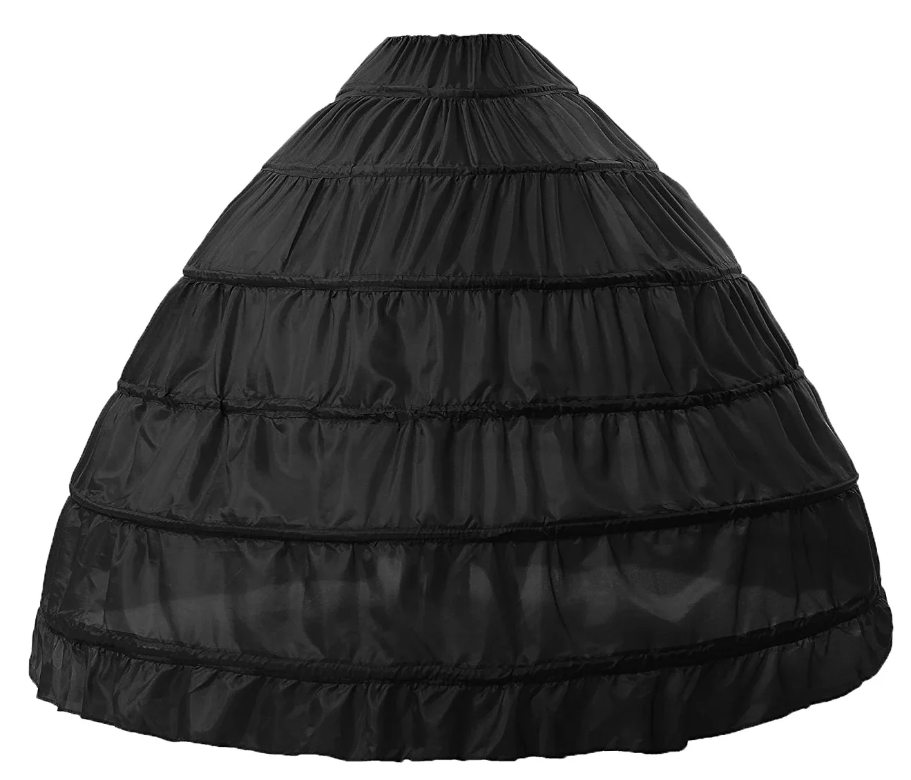 

New Black/White 6 Hoops Petticoats For Wedding Dress Ball Gowns Crinoline Underskirt Saiote De Noiva 2024