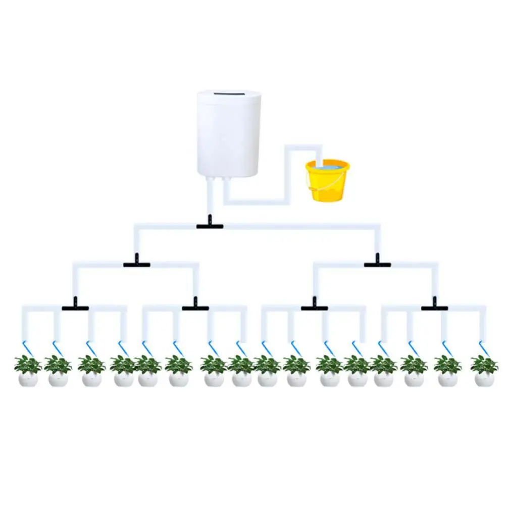 Temporizador automático de riego por goteo para plantas de interior, Kits de autorriego con bomba de 16/12/8/4/2, dispositivo de riego para jardín