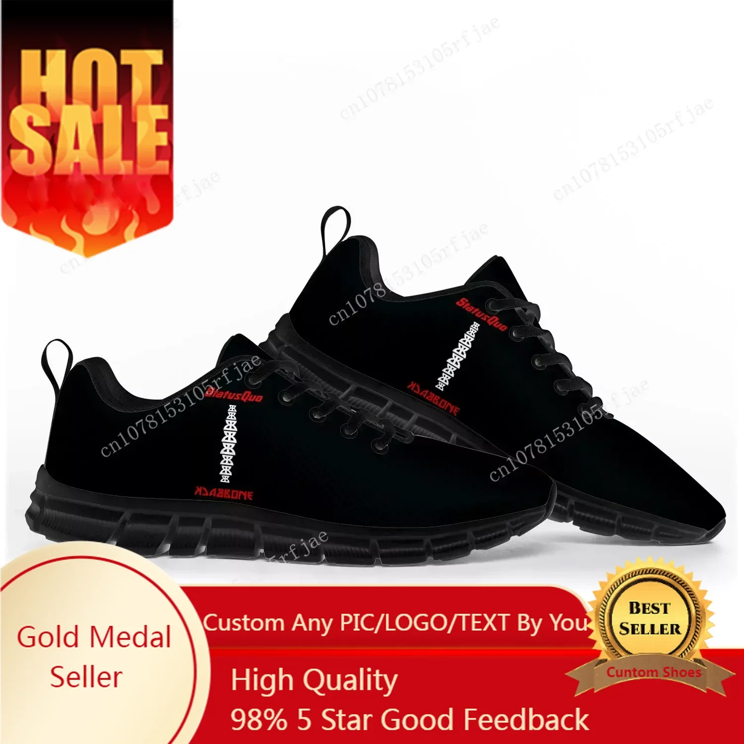 

Status Quo Rock Band Fashion Sports Shoes Mens Womens Teenager Sneakers Casual Custom Couple Shoes