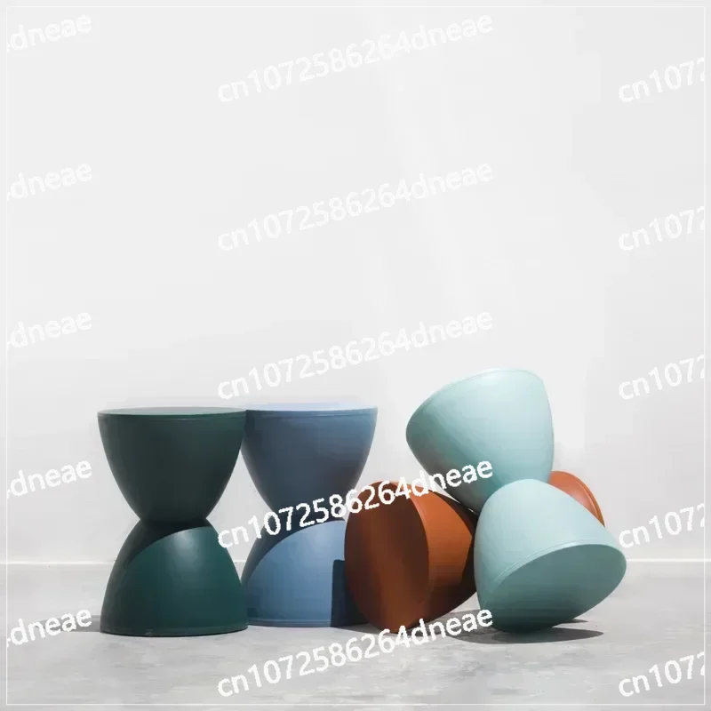 

Home Footstool Nordic Creative Modern Minimalist Shoe Changing Bench Fashion Thickened Plastic Round Stool Waiting Stool