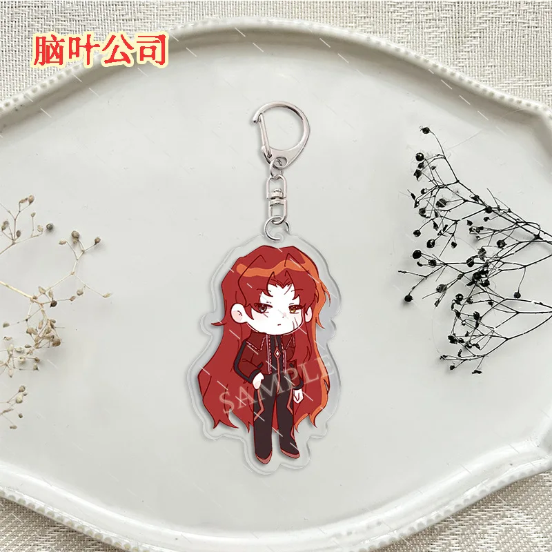 Lobotomy Corporation Anime KeyChain Game Men Key Chain for Women Monster Management Simulation Acrylic Keyring Pendant Gifts