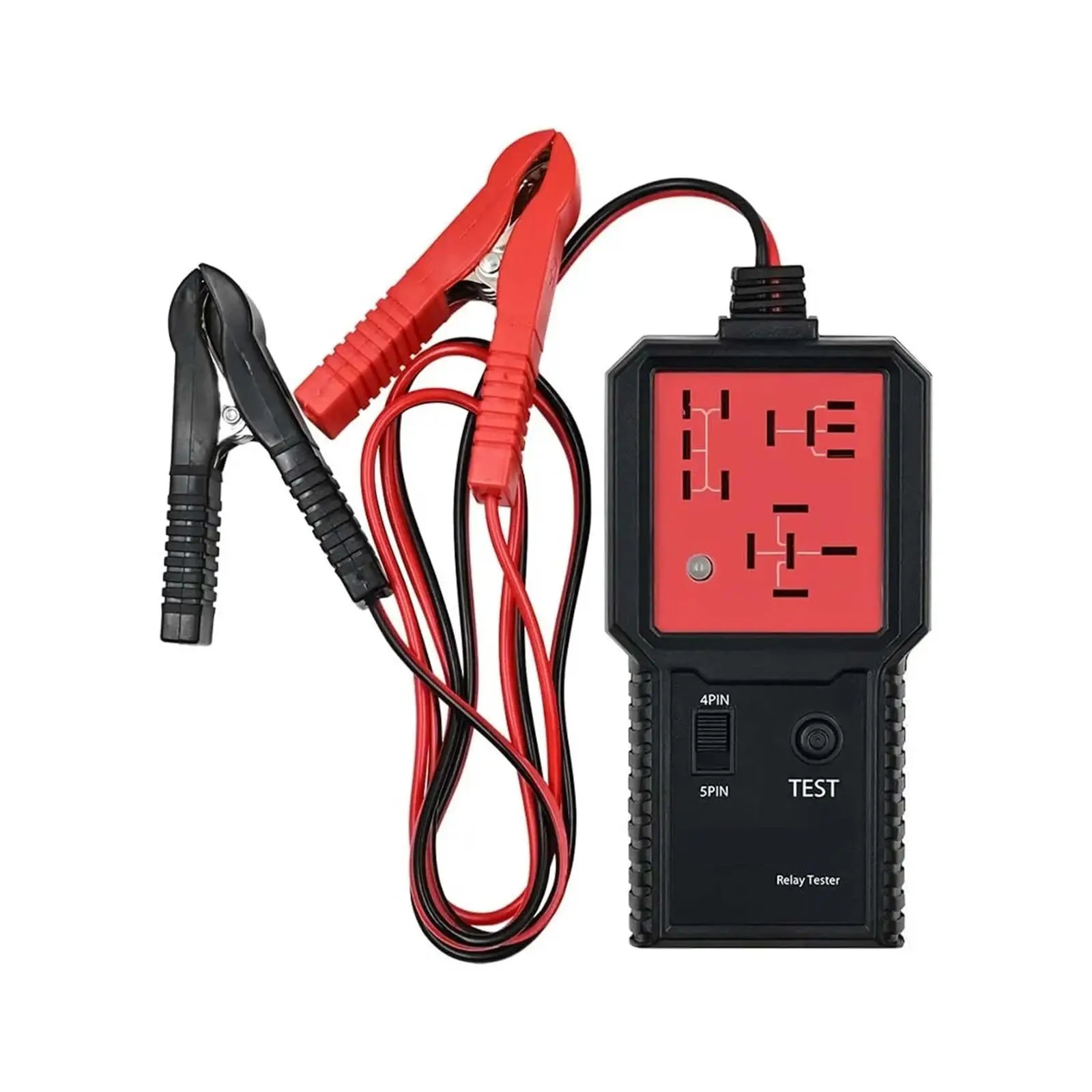 เครื่องทดสอบรีเลย์รถยนต์ 12-24V เครื่องวิเคราะห์แบตเตอรี่รถยนต์ อุปกรณ์วินิจฉัยรีเลย์อิเล็กทรอนิกส์ ﻿ (12V)