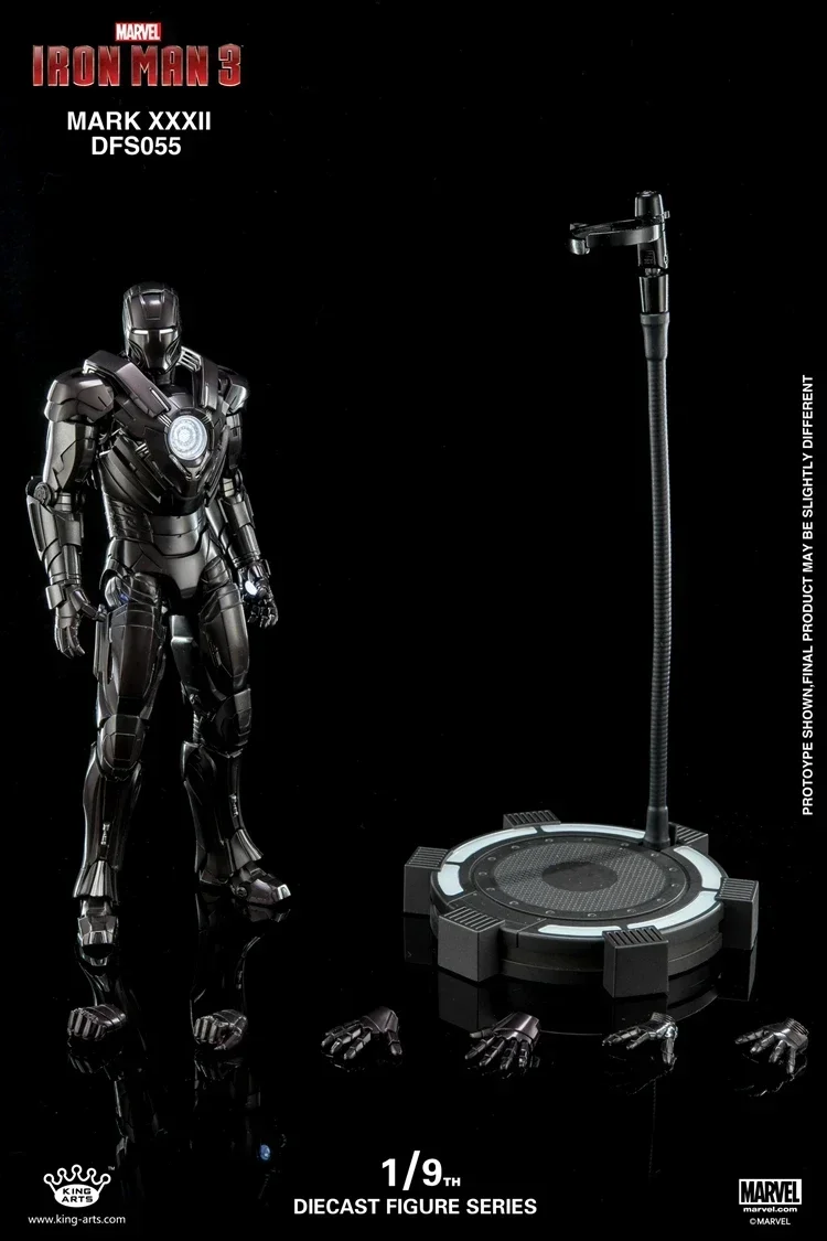 Original Marvel Iron Man Kingarts Ka 1:9 Iron Man Complete Mk8mk9mk11mk12mk13mk14 Alloy Figure Assembled Collectible Model Gift