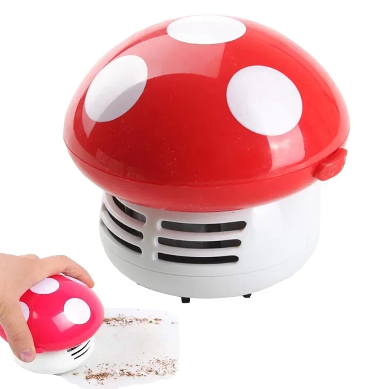 Mini Handheld Tabletop Keyboard Vacuum Cleaner Brush Machine - Ideal Mushroom Vacuum for Car, Laptop, and Home Dust Cleaning