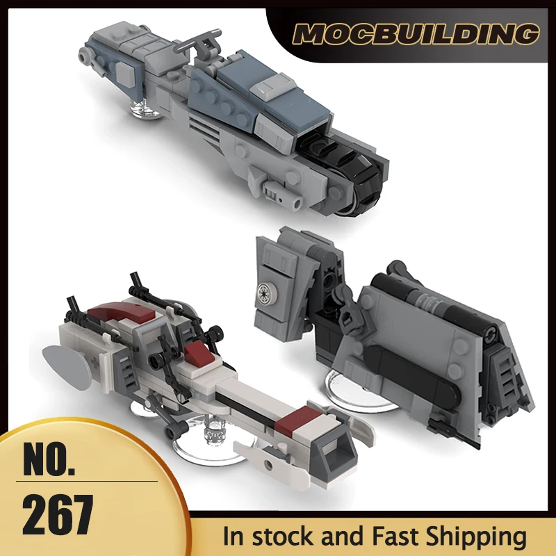 MOC Space Movie Series Republic First Order Imperial Patrol Speeder Model Building Blocks DIY Assembly Bricks Creative Toys Gift