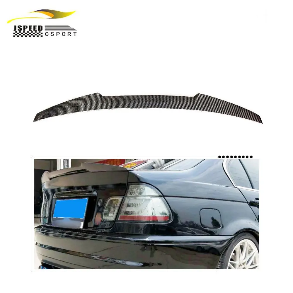 

Подходит для BMW E46 3 серии 4DR седан Windows 1999-2005, спойлер на крышу из углеродного волокна, крылья и спойлер на багажник