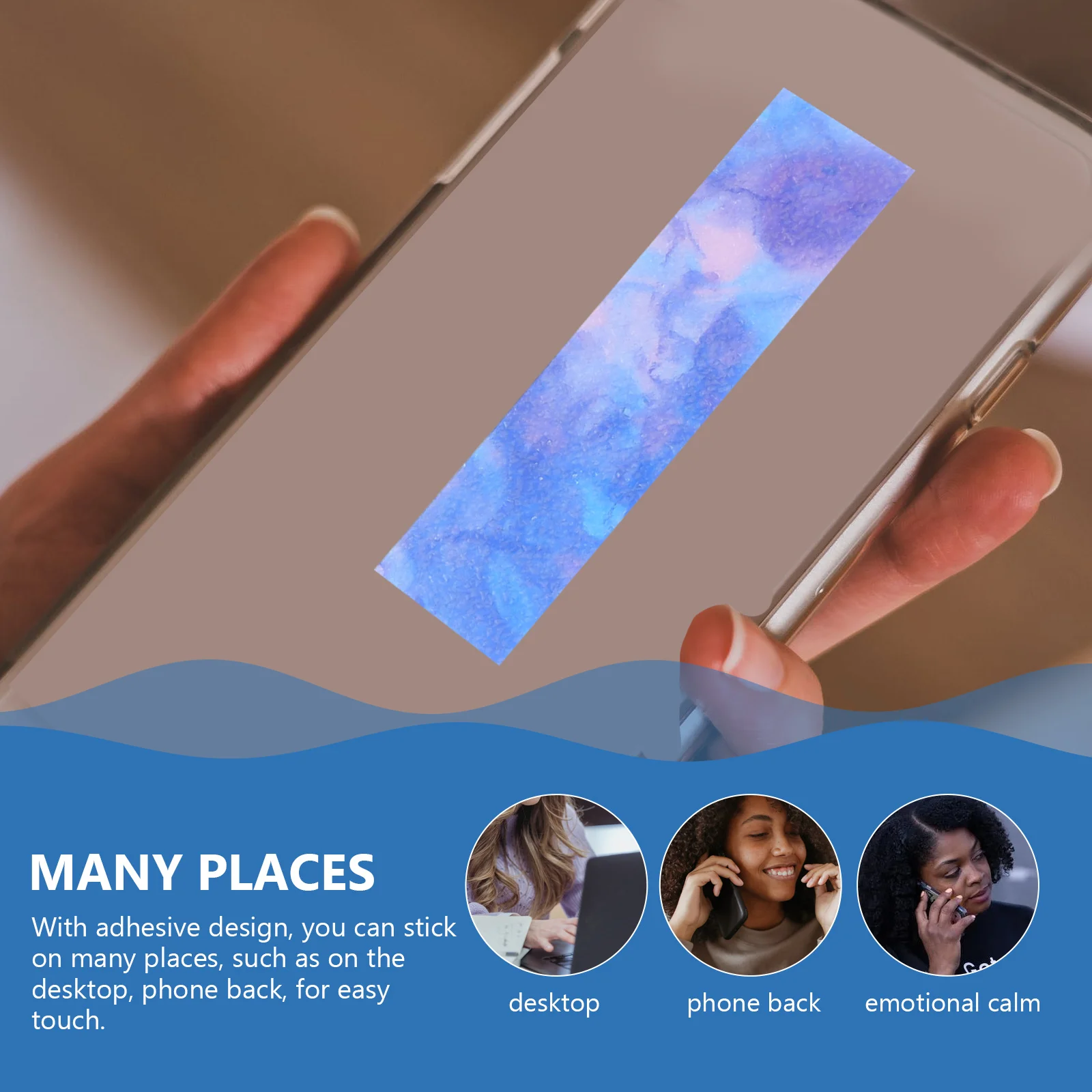 

10pcs Anti- Stickers Creative Decals Adhesive Diy Pressure Tool Desktop Phone Decor Reduction