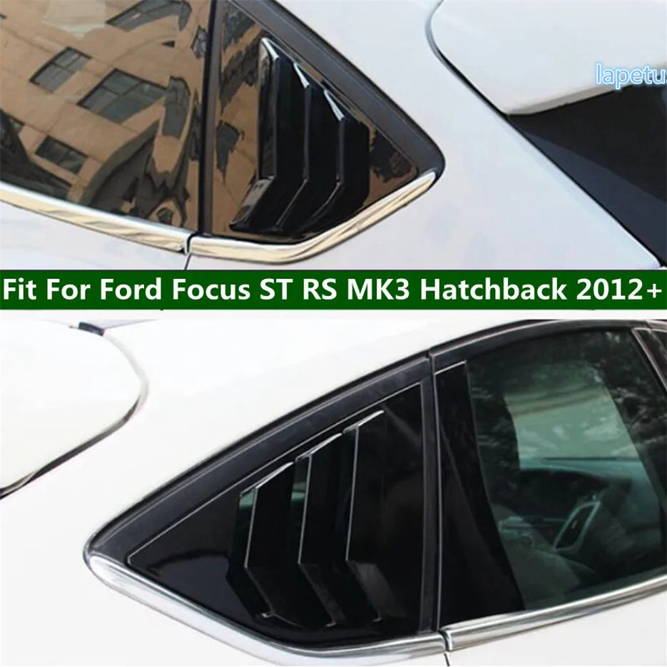 

Side Vent Window Louvers Shutter Car Rear Quarter Spoiler Decor Panel Cover Trim For Ford Focus ST RS MK3 Hatchback 2012 - 2018