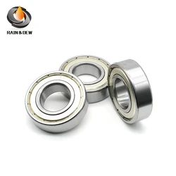 2Pcs 6201ZZ High Temperature Bearing 12*32*10 mm Drills Deep Groove 6201 Z ZZ Ball Bearings 6201Z