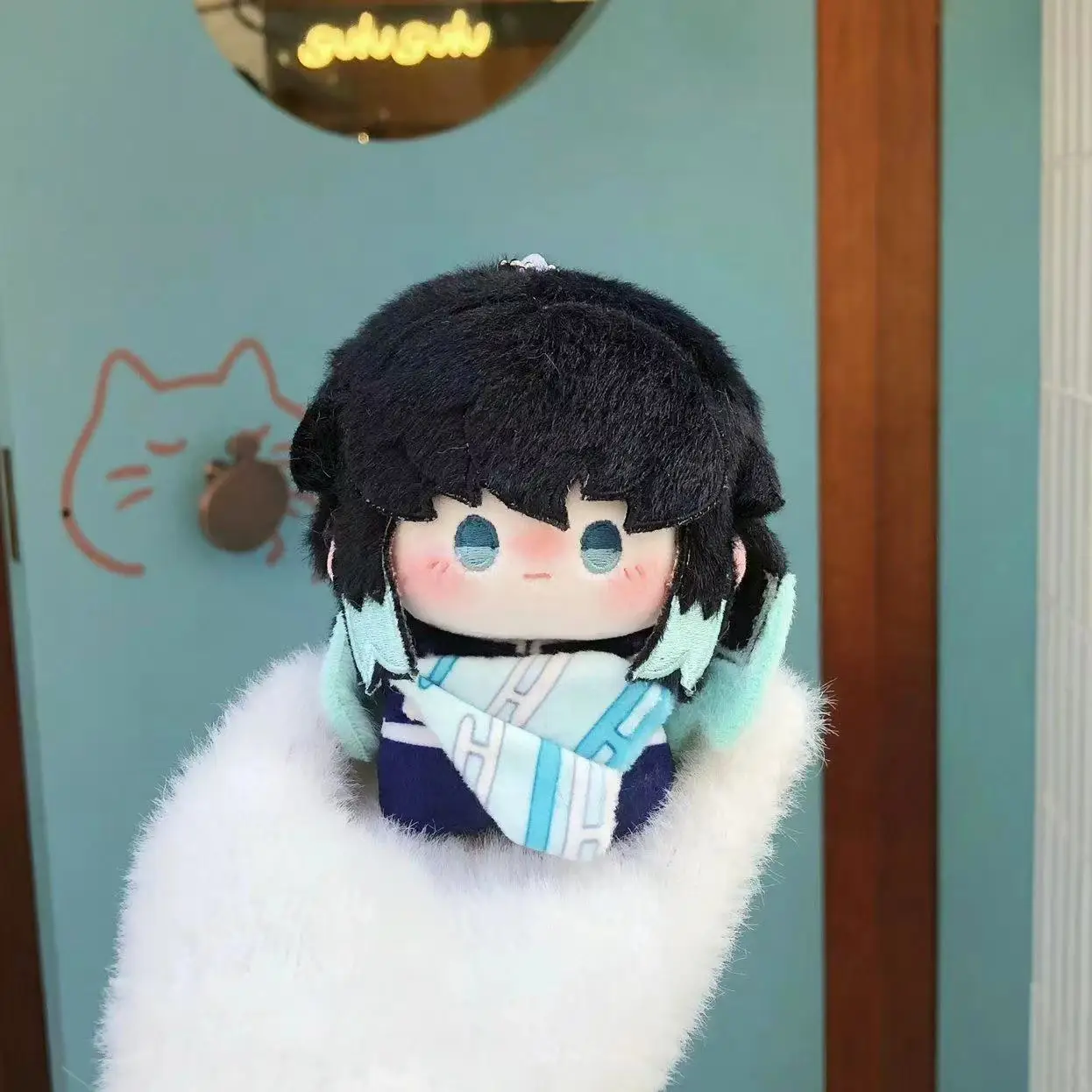 

10cm Anime Demon Kochou Shinobu Tsuyuri Kanawo Figure Cartoon Plush Slayer Cute Stuffed Figurine Decoration Gifts