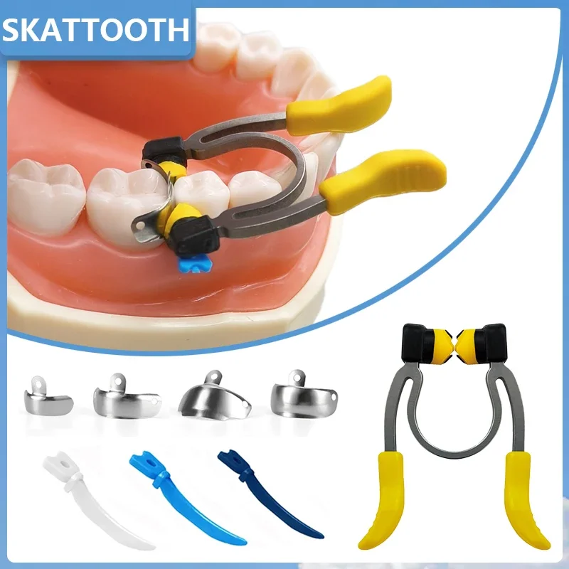 Dental Sectional Contoured Matrix System Matrix Bands Metal Matrices Wedges NITI Clamping Ring Suitable for Pediatric Dentistry