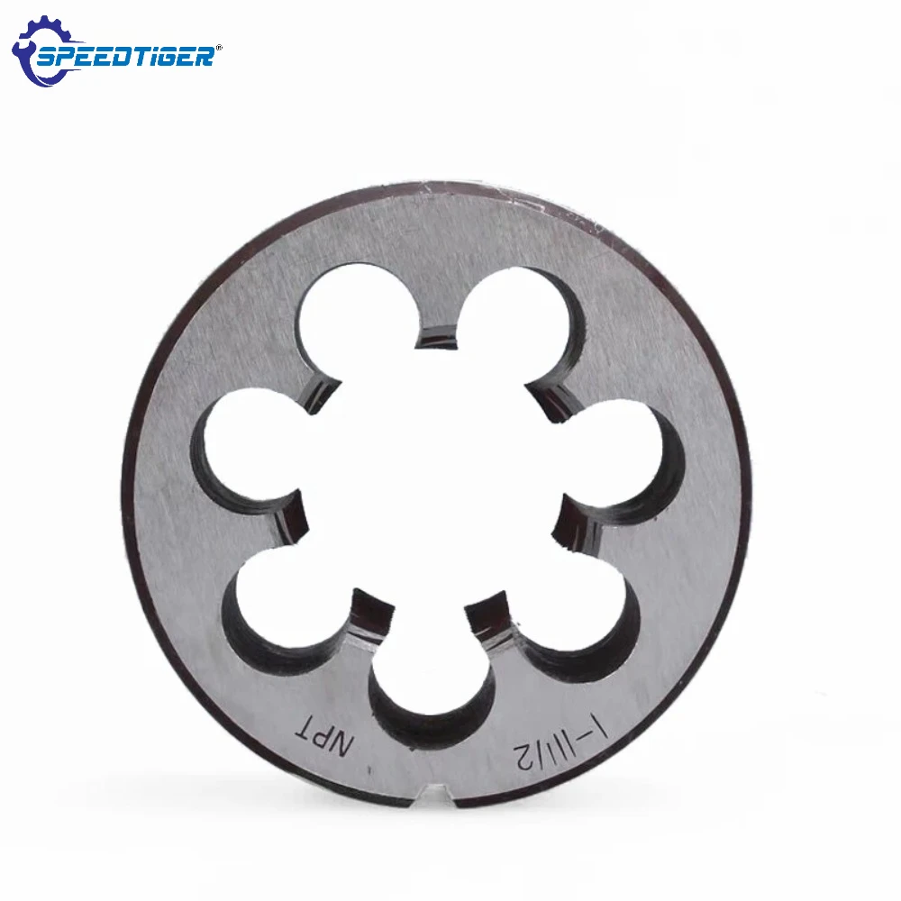 Pipe Thread Die NPT NPS 1/16 1/8 1/4 3/8 1/2 3/4 1inch 1inch1/4 1inch1/2 2inch Round Dies Right Hand Cutting Tool Alloy Steel