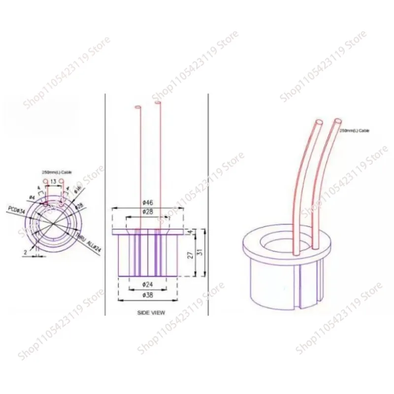 4pcs 30/75 type heating coils