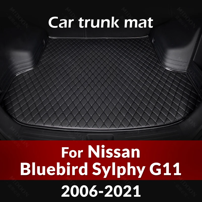 Car Trunk Mat For Nissan Bluebird Sylphy G11 2006-2021 20 19 18 17 16 15 14 13 12 11 10 09 Custom Car Accessories Auto Interior