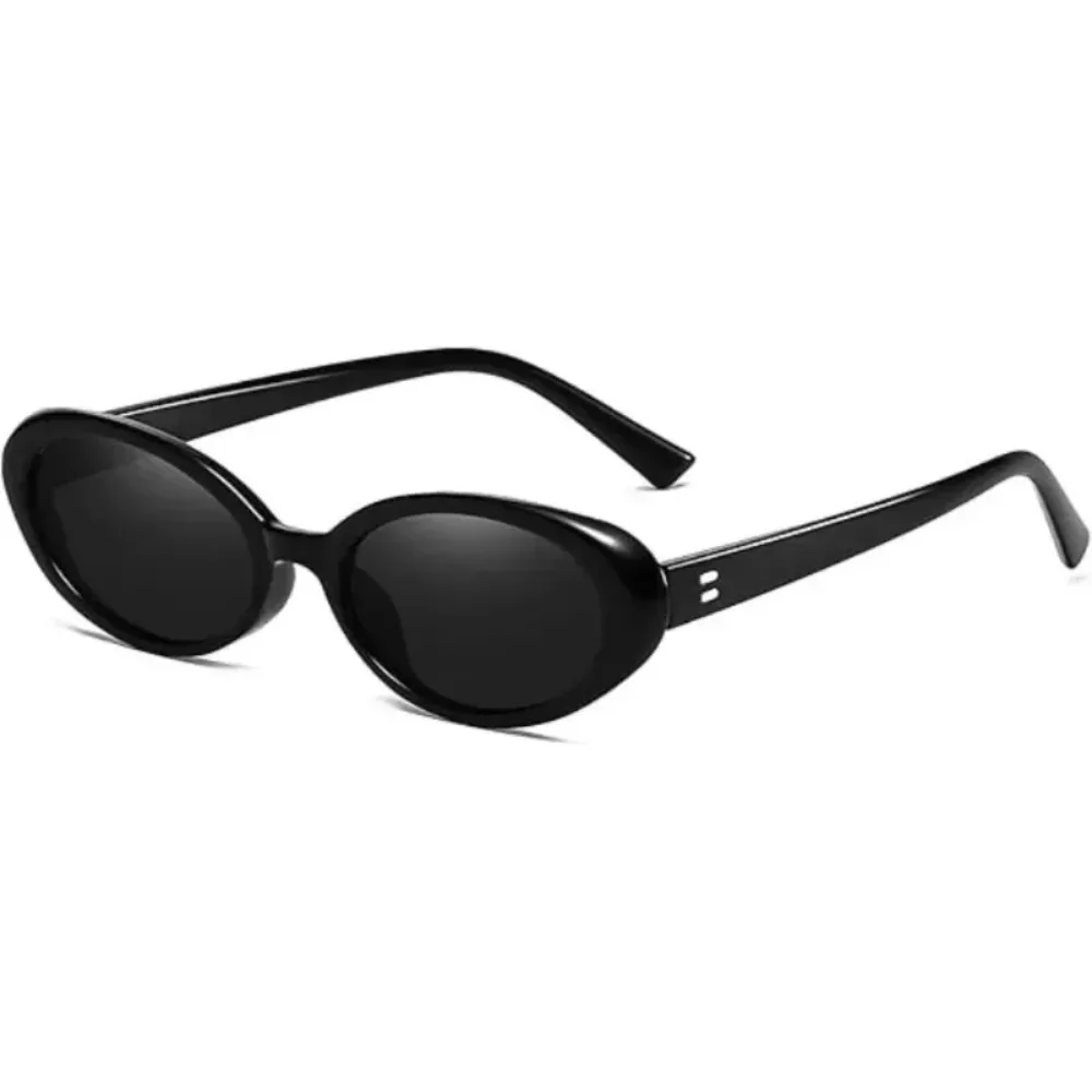 AliExpress NONE Hot Sale 1pcs Vintage Oval Sunglasses Women Luxury Designer Small Retro Black Red Sun Glasses Ladies Goggle