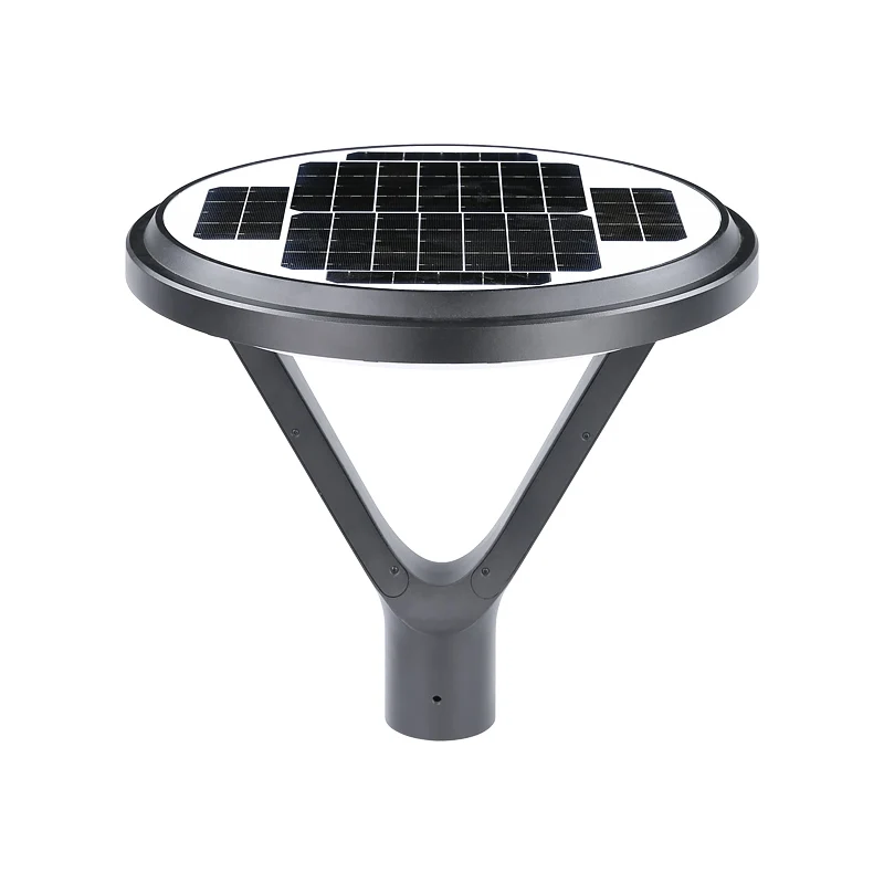 

Aluminium Waterproof Ip65 Pole Lamp Park Landscape Post Top Outdoor LED Solar Garden Light