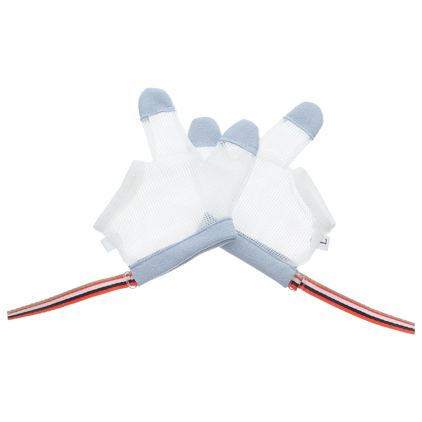 

Baby Anti-eating Gloves Kids Half-finger Mittens L-size Quick-dry Fabric Adjustable Cuffs Breathable Comfortable Easy