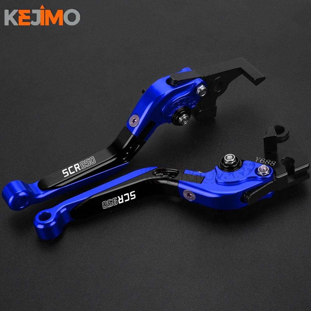 دراجة نارية لياماها SCR950 SCR 950 SCR-950 2017 2018 2019 2020 قابل للتعديل للطي دواسة فرامل العتلات مقابض قابلة للتمديد رافعة #1