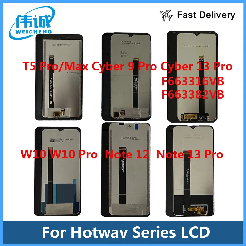 

For Hotwav Cyber13 Pro W10 Pro LCD Display Touch Digitizer Assembly LCD Hotwav T5 Pro Note 12 Note 13 Cyber 9 PRO T7 T5Max LCD