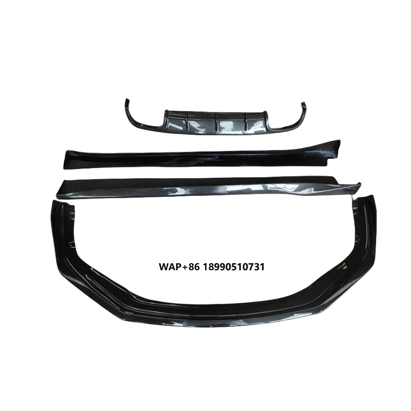 

True Carbon Fiber Front Lip Side Skirt and Rear Diffuser for 2016-2018 Porsche 911.1 911.2 Body Kit