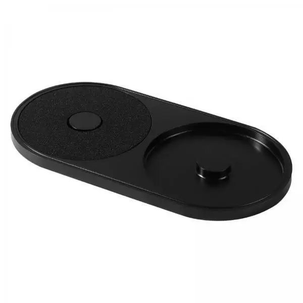 Bar Glass Rimmer Storage Container Black Plastic Sponge Cocktail Accessory for Bar Mobile Cocktail Stations