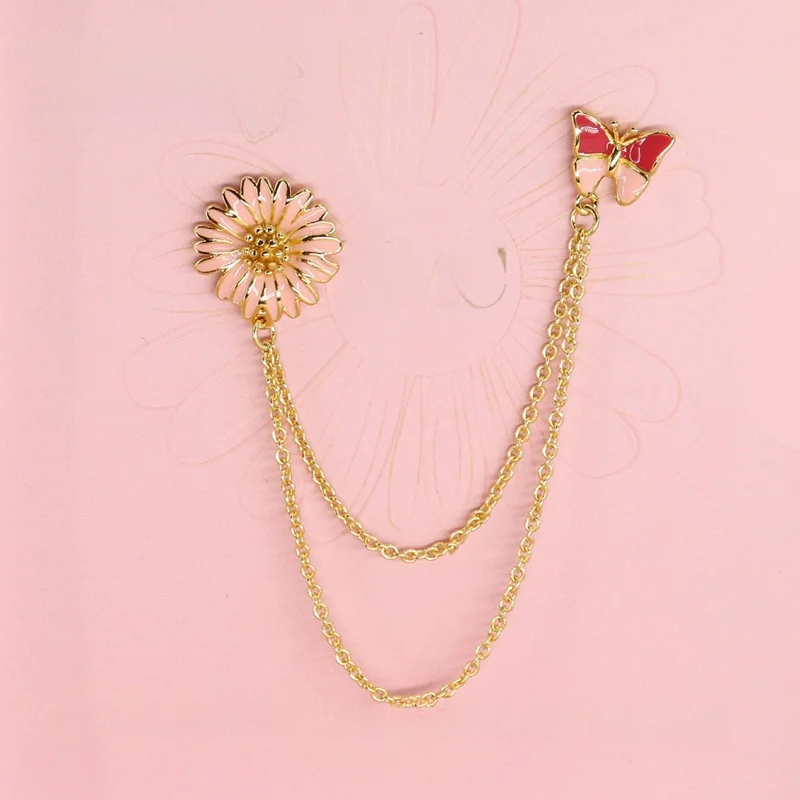 Creative Museum  Dance between Flowers Brooch Pin Accessory Bookbag Badge Birthday Gift Decoration Original Design C...