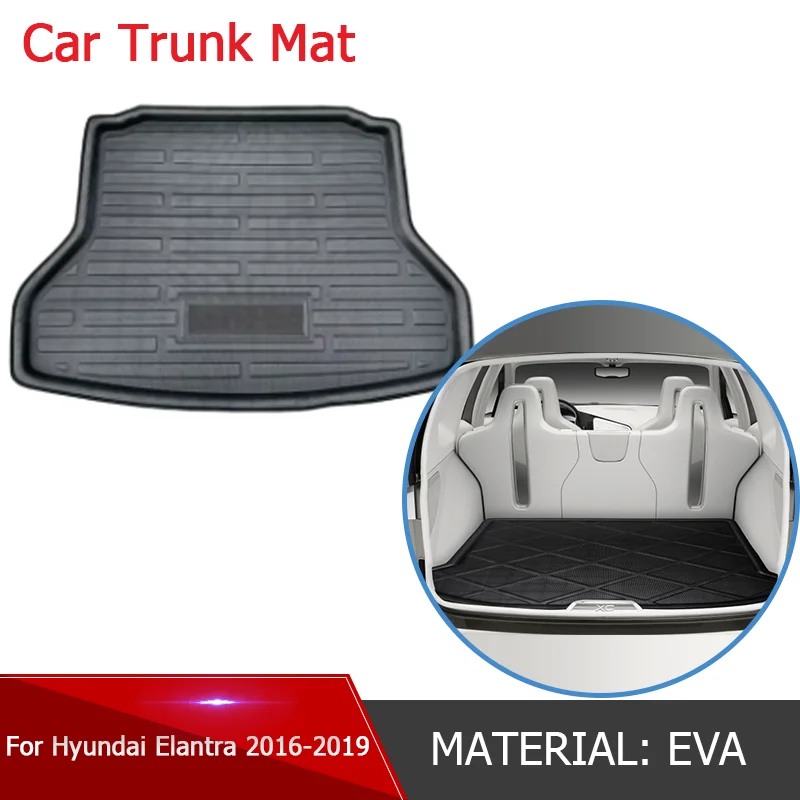 

Car Rear Trunk Mat Waterproof Protective Liner Trunk Tray Floor Mat Accessories for Hyundai Elantra Avante 2016~2019 2017 2018