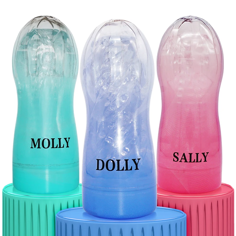 Male Masturbator Cup Realistic Transparent 3D Textur Pocket Tight Vagina Endurance Exercise Masturbation Stroker Sex Toy for Man