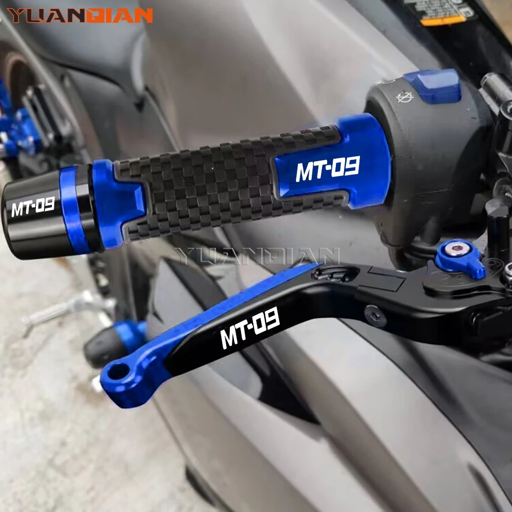 Motorcycle Brake Clutch Levers Handlebar grips Ends For YAMAHA MT09 FZ-09 FJ-09 MT-09 Tracer FZ 09 MT 09 MT-09 TRACER 2014-2021