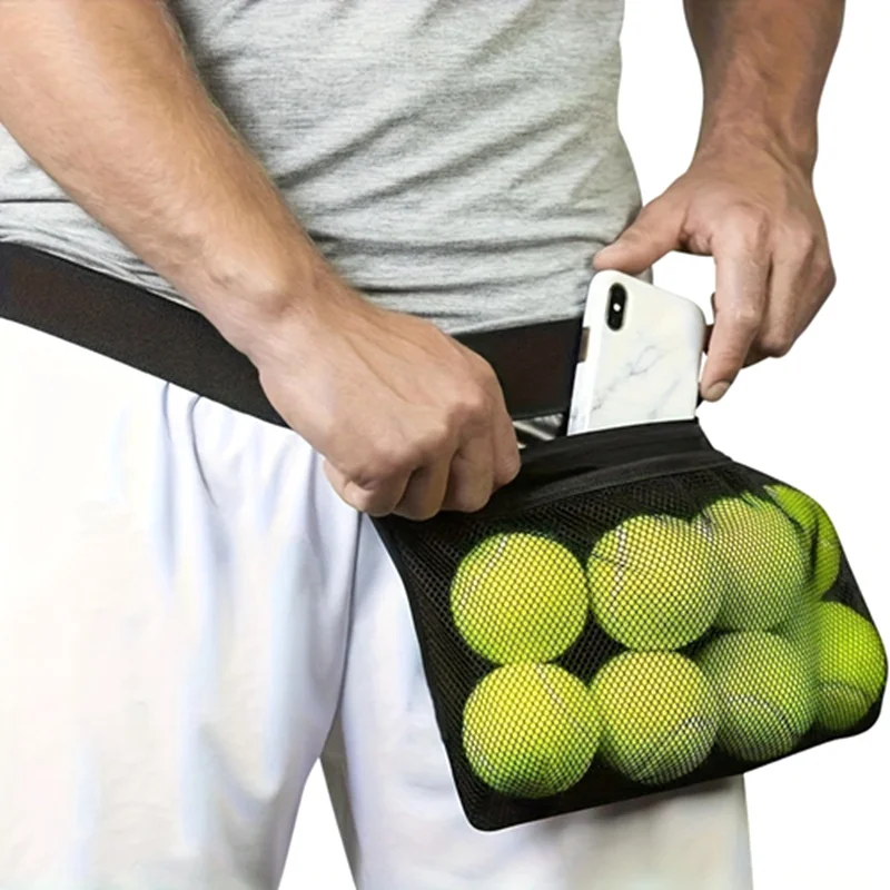 

1PC Creative Portable Tennis Ball HolderTraining Ball Picking Bag For Women Men Table Tennis Ball Storage Bag Sports Accessory