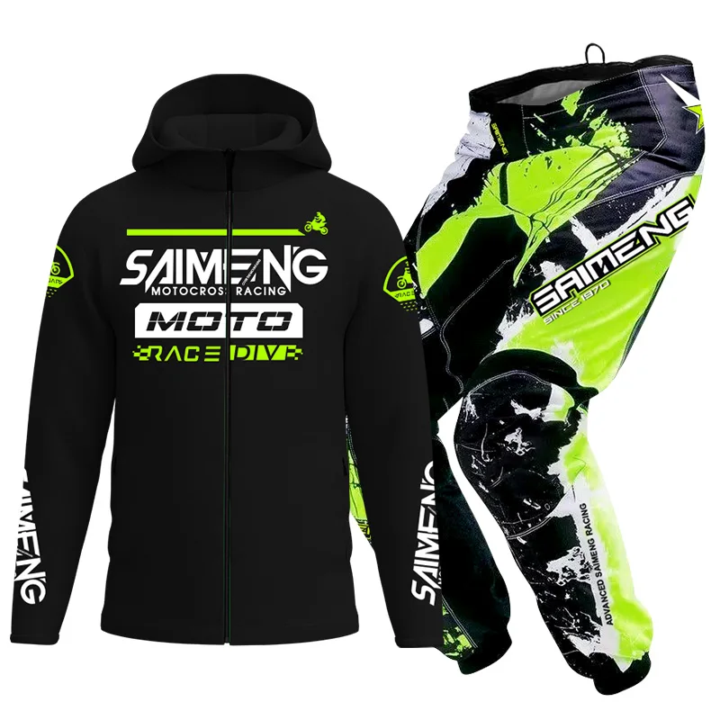 child Off road motorcycle suit set motocross jacket pant winter cross Boys girls 4 5 6 7 8 9 10 11 12 13 years old MX MTB kid