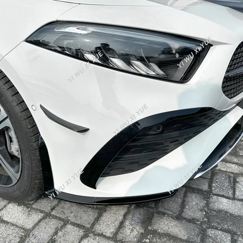 Dla Mercedes Benz W177 A180 A200 A35 AMG lifting 2023 + dekoracja spojler zderzaka z przodu dyfuzor rozdzielacz Spoiler Tuning Tuning