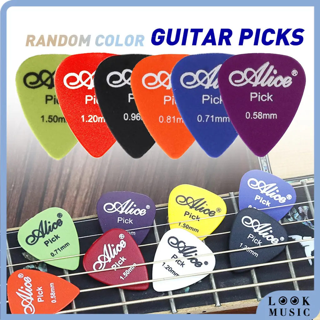 

LOOK 180pcs Colorful Plastic Acoustic Electric Bass Guitar Picks Pick Plectrum Various Colors 6 Thickness + 15 Grid Case