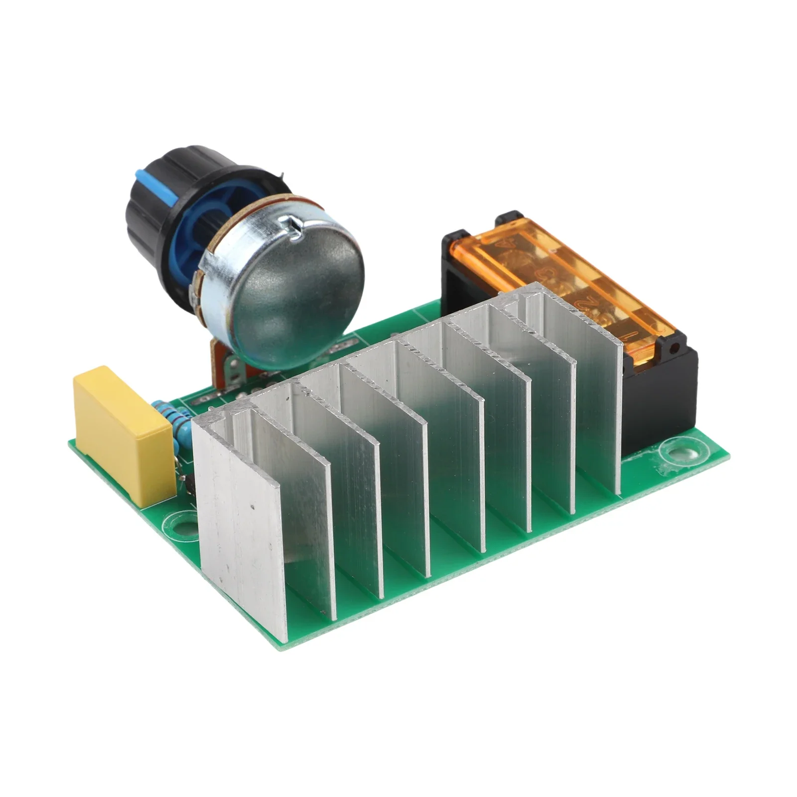 4000W 220V AC SCR Motor Speed Controller Module with Voltage Regulator and Dual Capacitor Protection for Motor Applications
