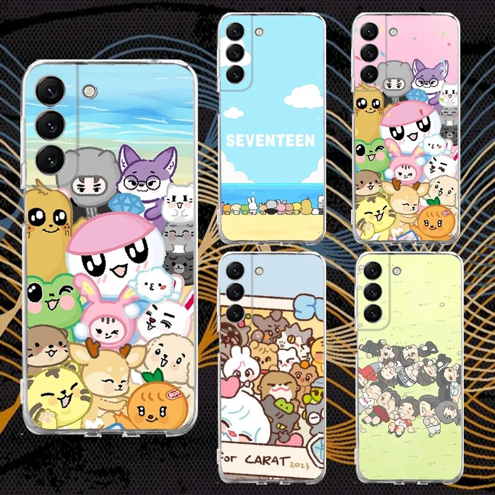 Svt Spill The Feels Phone Case Silicone For Samsung S30,S23,21,22,20 Ultra,S20 FE lite,S10,9,PIus Note20ultra Cover Clear