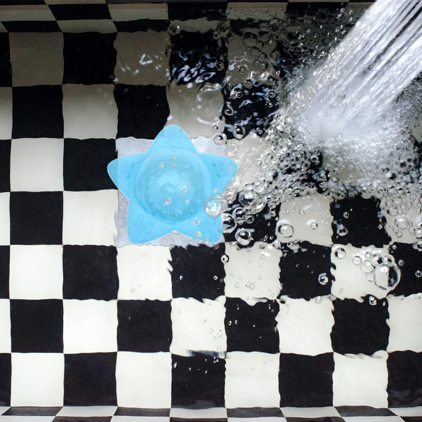 

Fashionable Sea Star Bathtub Drain Stopper Silicone Material Safe and Reusable for Bathroom Kitchen Bathtub Stopper