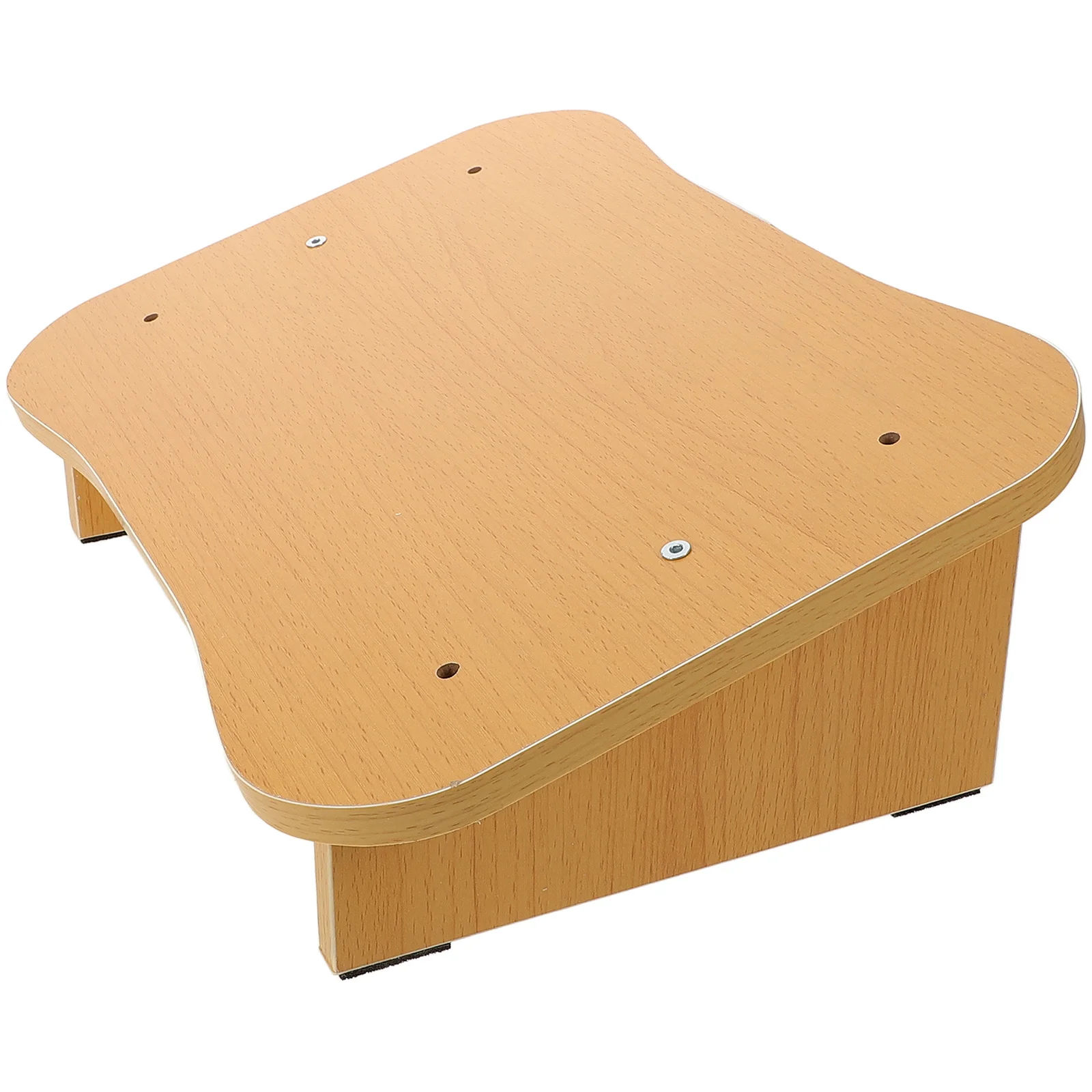 مقعد قدم تحت المكتب مسند قدم غير قابل للانزلاق للمكتب والمنزل والحمام والمطبخ ومسند قدم خشبي مريح للبالغين صغير