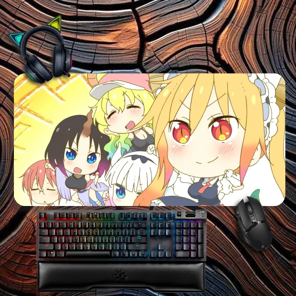 Anime M-Miss K-Kobayashis D-Dragon Maid Mouse Pad Non-slip Lockedge Office Student Gaming Thickened Large Writing Pad Cushion